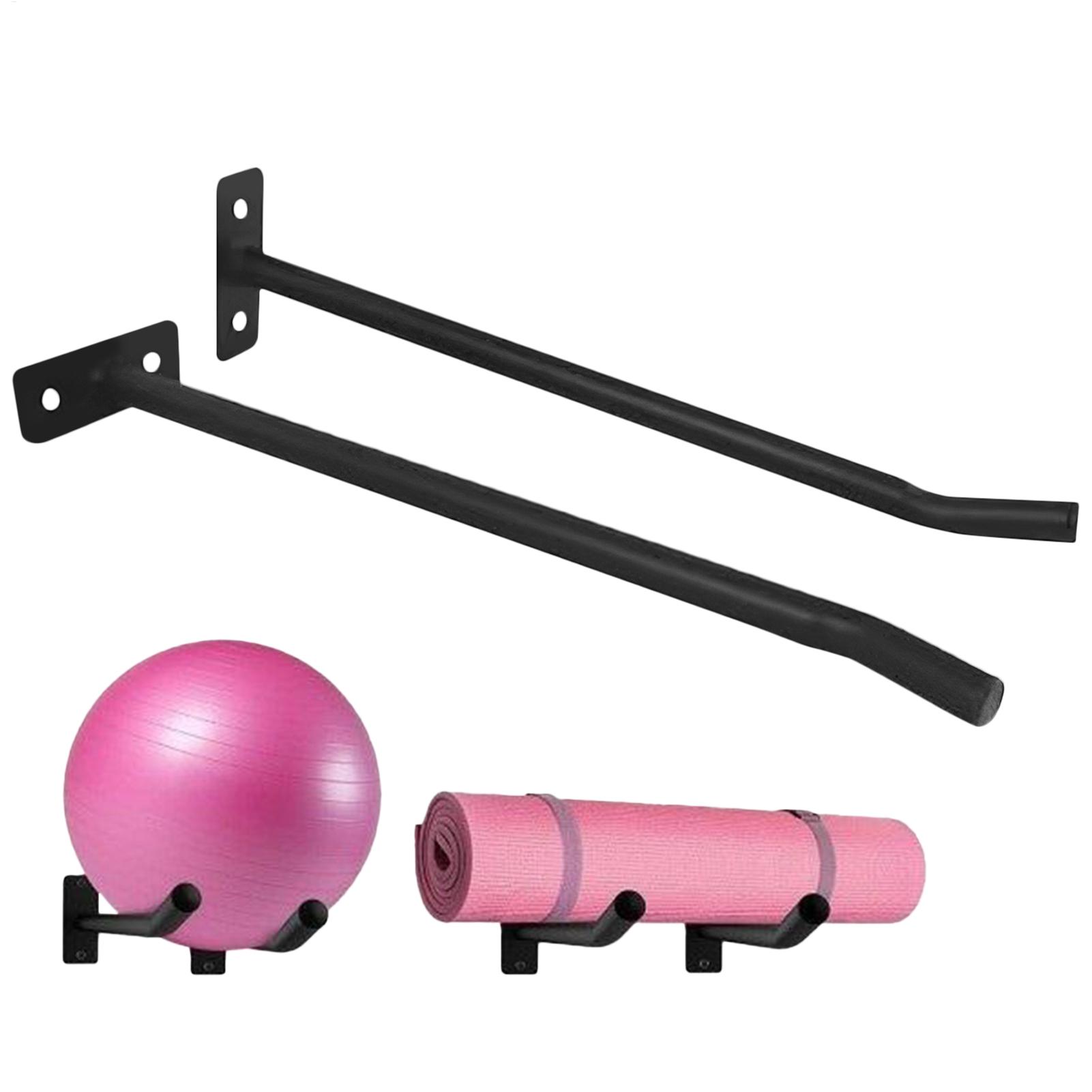 Home Gym Yoga Storage - 운동볼 홀더 2개 세트, 요가룸 벽걸이