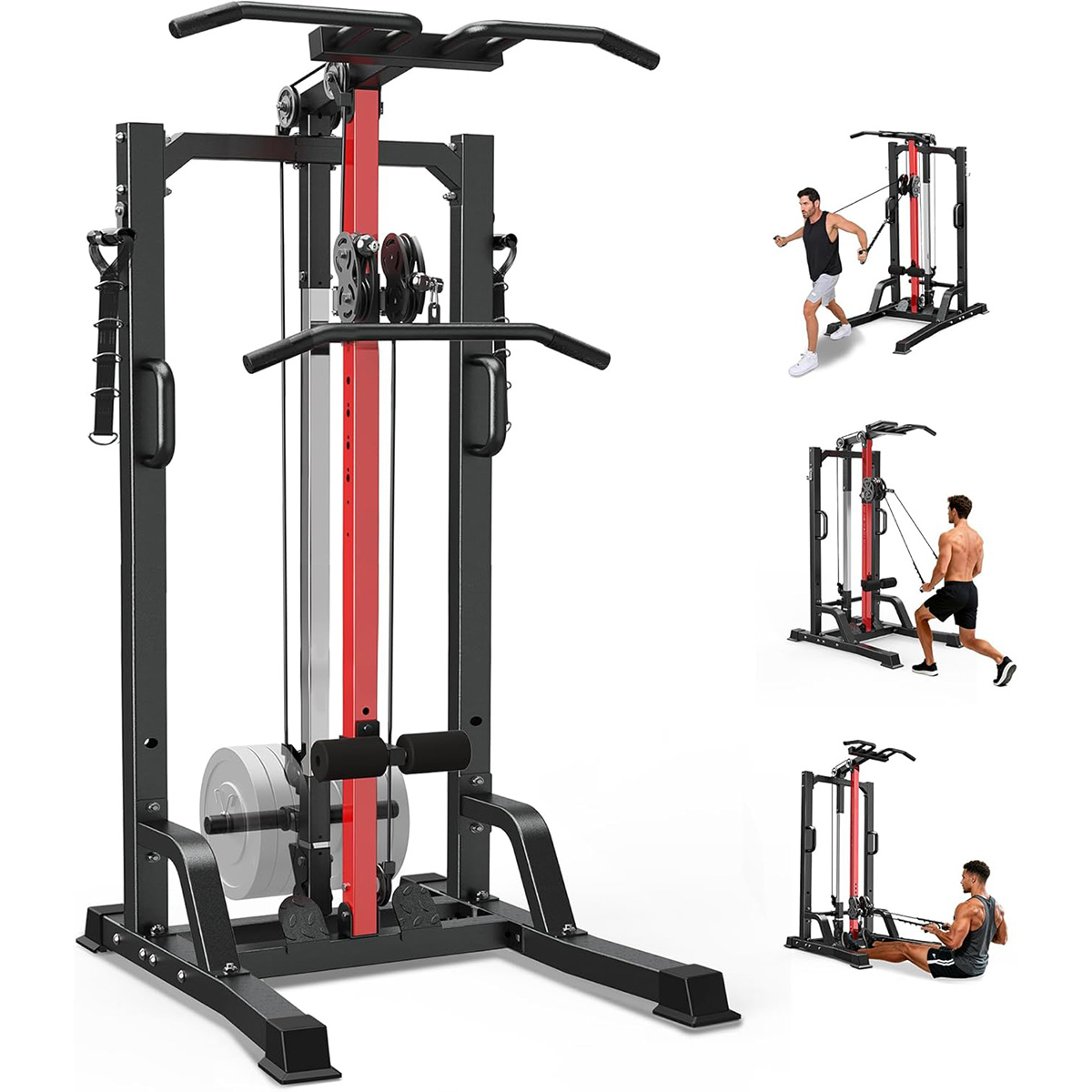 Home Gym Workout Equipment - 푸부 홈짐 머신 - 랫풀다운, 로우&백