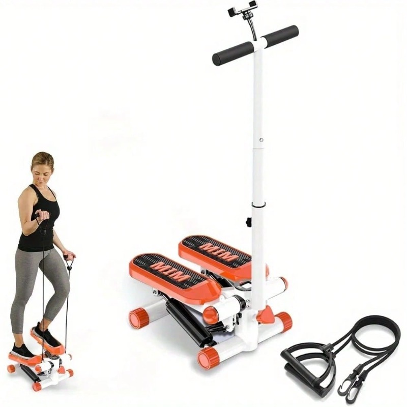 Home Gym Portable - 저항 밴드가 있는 미니 스테퍼 –