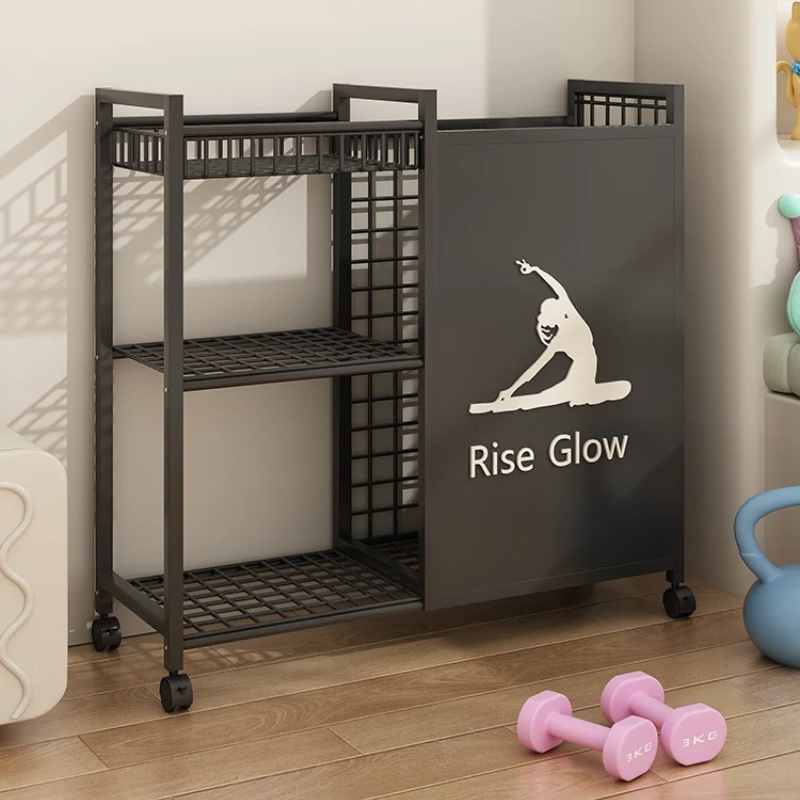 Home Gym Yoga Storage - 바퀴가 달린 이동식 피트니스 카트 -