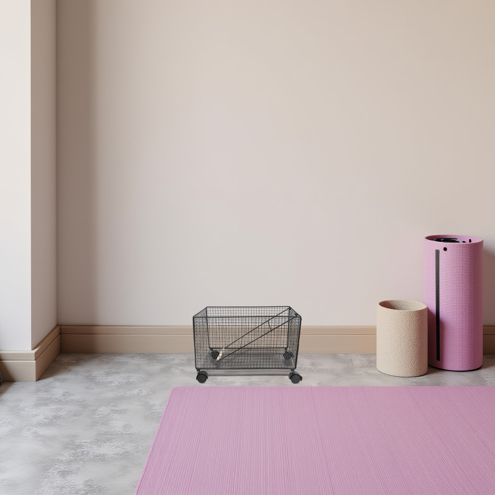 Home Gym Yoga Storage - 다용도 헬스기구 정리함 홈짐 웨이트랙 보관함