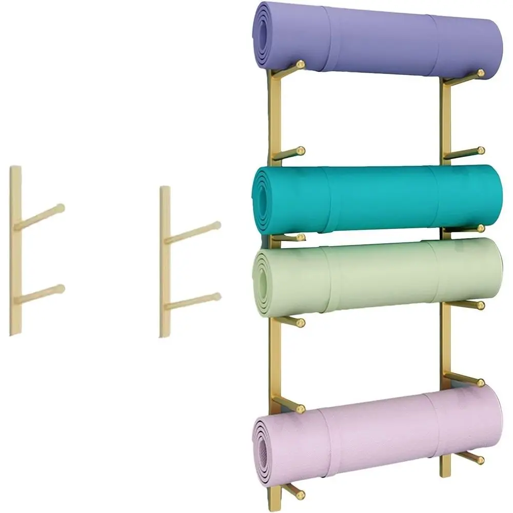 Home Gym Yoga Storage - 벽걸이형 메탈 짐 랙, 홈트레이닝용, 요가