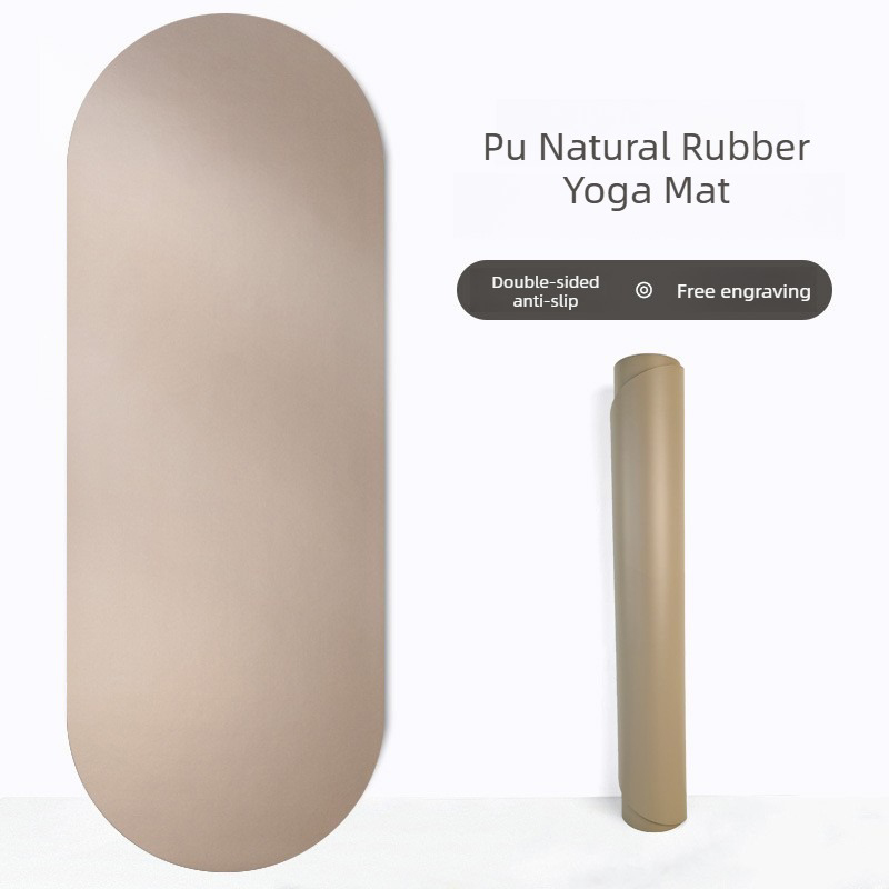 Home Gym Rubber Flooring - 타원형 천연 고무 요가 매트 PU