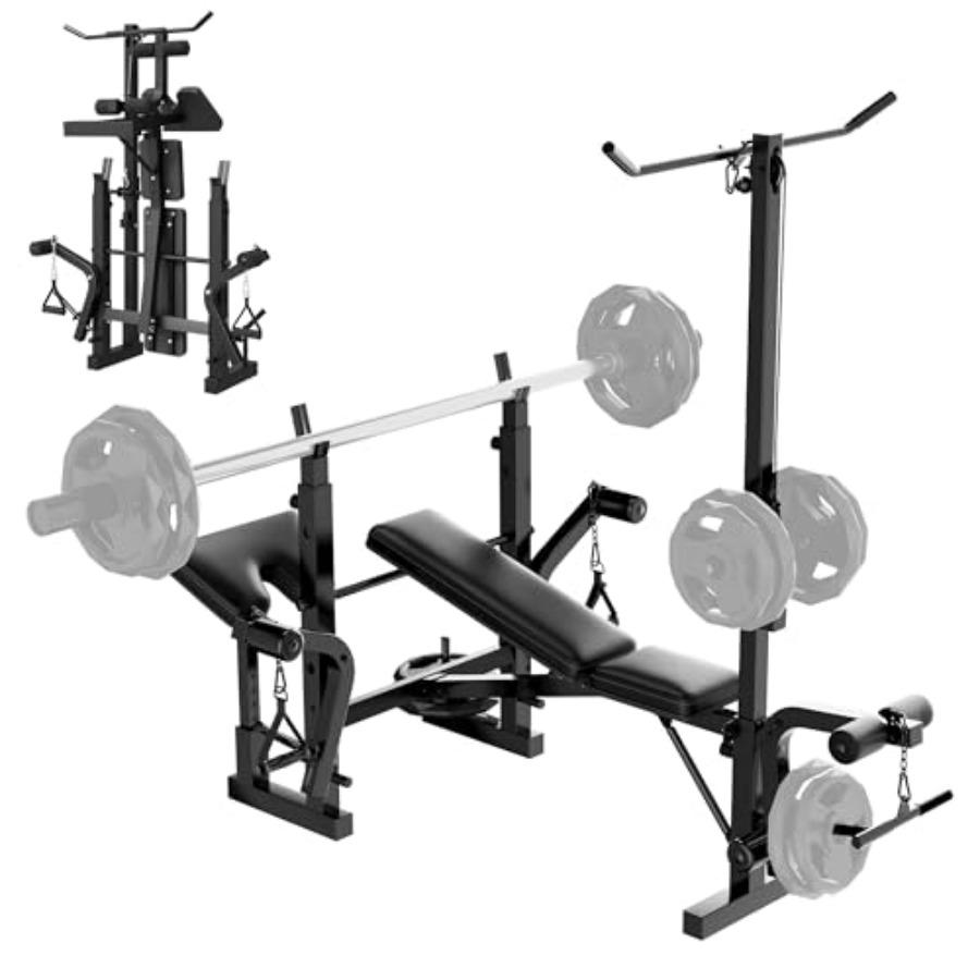 Home Gym Leg Press - 홈짐 웨이트 벤치 세트: 스틸 프레임
