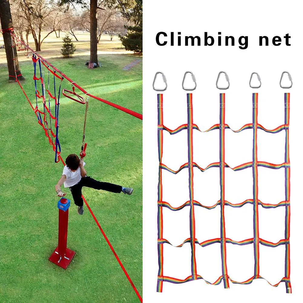 Home Gym For Kids - 250kg 야외 어린이 등산 그물 레인보우