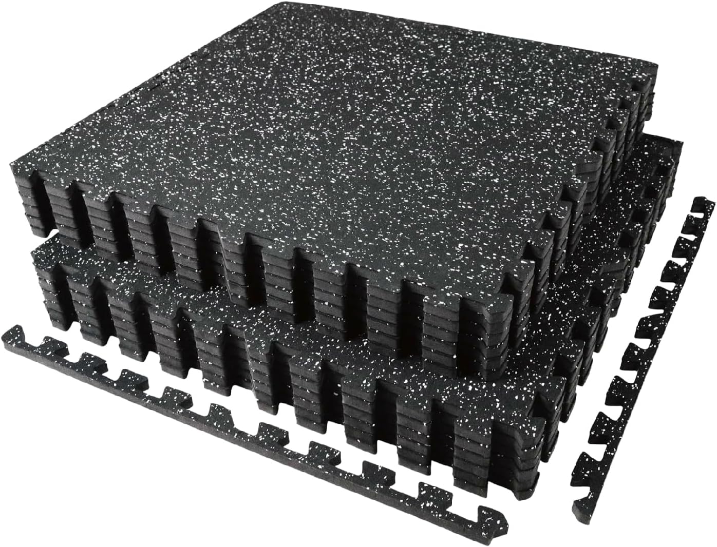 Home Gym Rubber Flooring - 두께 0.56인치, 48 평방피트 운동기구 매트,