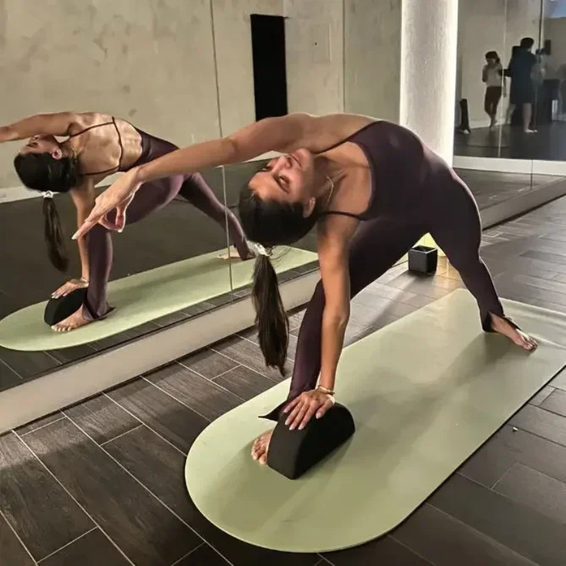 180x65x0.5cm 타원형 고무 PU 요가 매트,  - Home Gym Yoga Storage 리뷰 및 가격