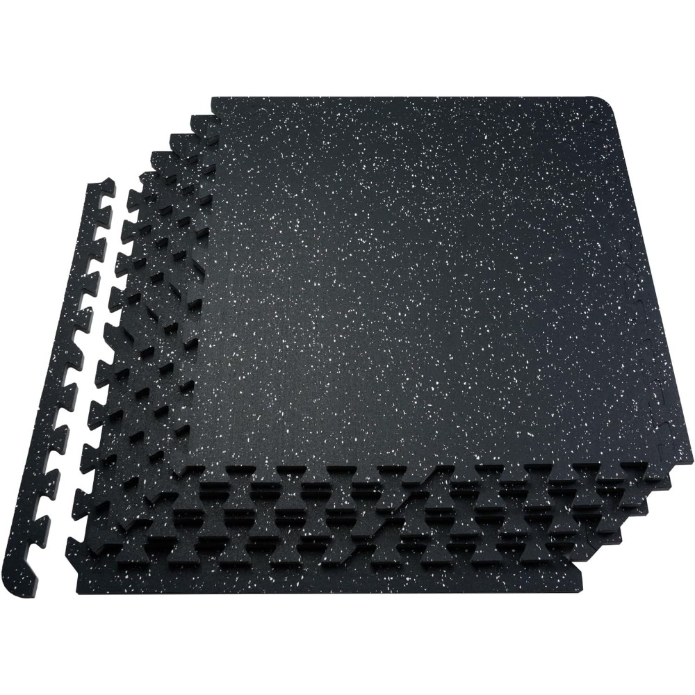 연결식 고무 상단 EVA 폼 짐 바닥 타일 24 평방피 - Home Gym Rubber Flooring 리뷰 및 가격