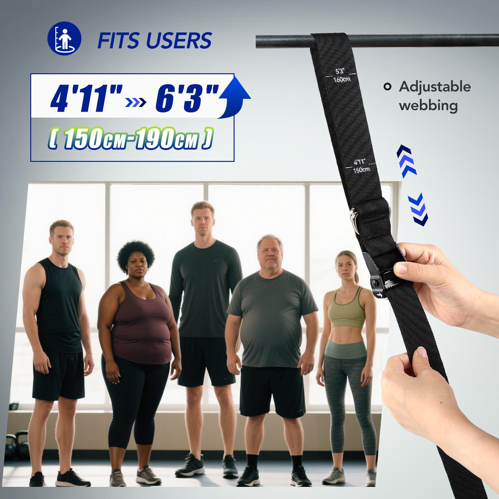 헤비 듀티 풀업 어시스트 밴드 세트 4x80lbs 조절 - Home Gym Tunturi 리뷰 및 가격