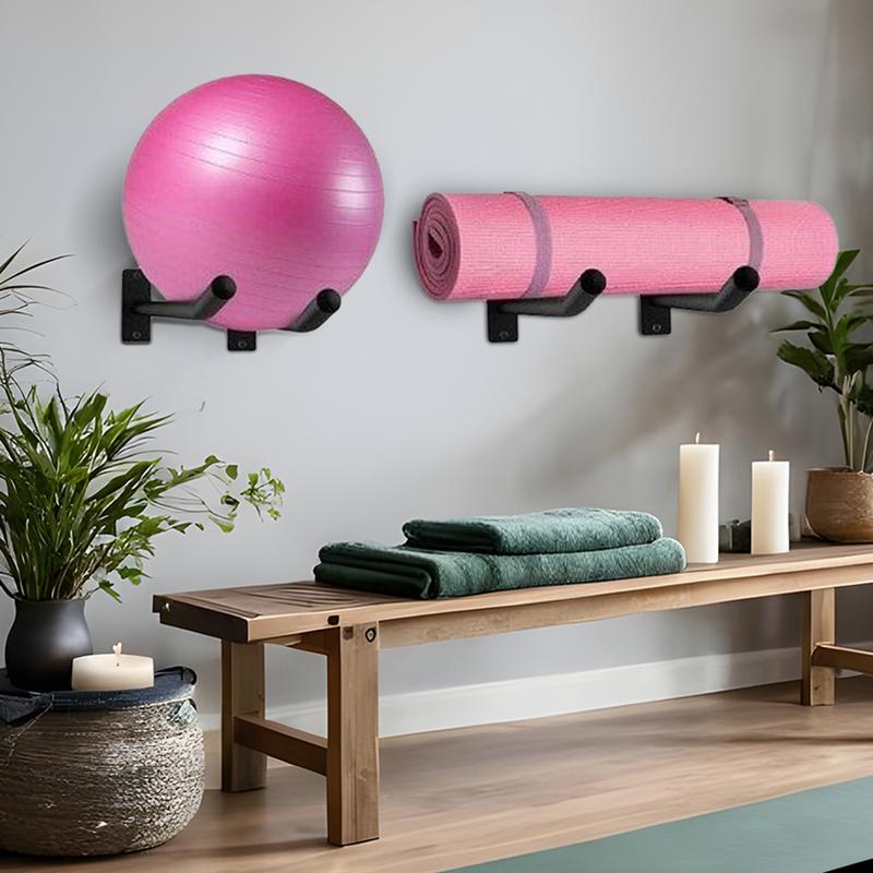 요가 공 홀더 2 팩 벽 안정성 공 홀더 스포츠 체육관 - Home Gym Yoga Storage 리뷰 및 가격