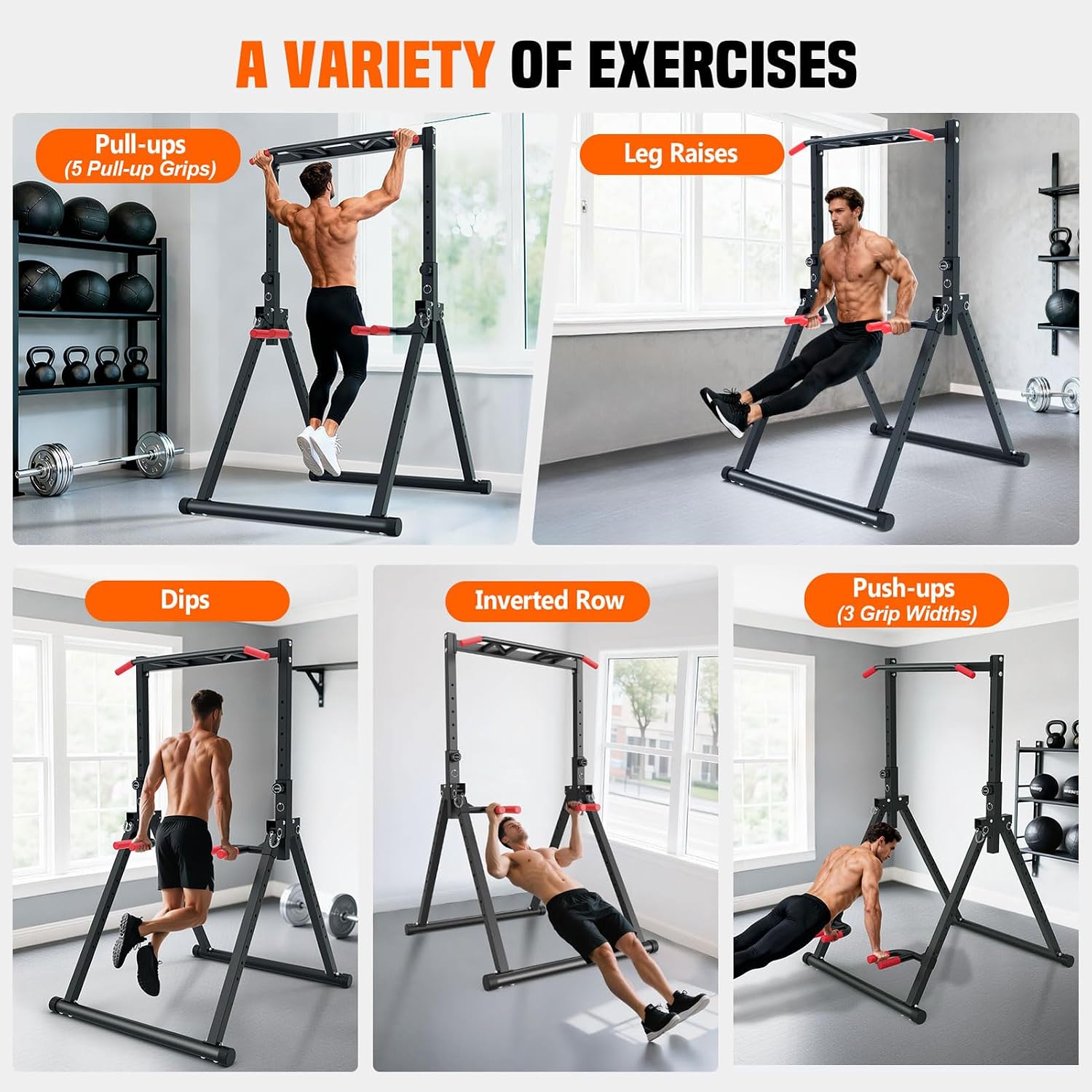 접이식 파워 타워 딥스테이션, 프리 스탠딩 풀업 바 운 - Home Gym Workout Equipment 리뷰 및 가격