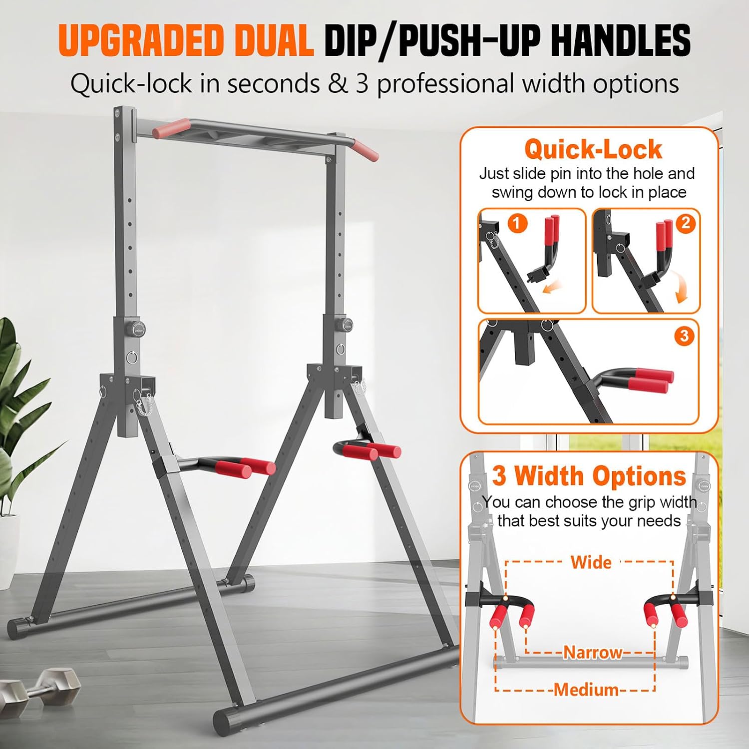 접이식 파워 타워 딥스테이션, 프리 스탠딩 풀업 바 운 - Home Gym Workout Equipment 리뷰 및 가격