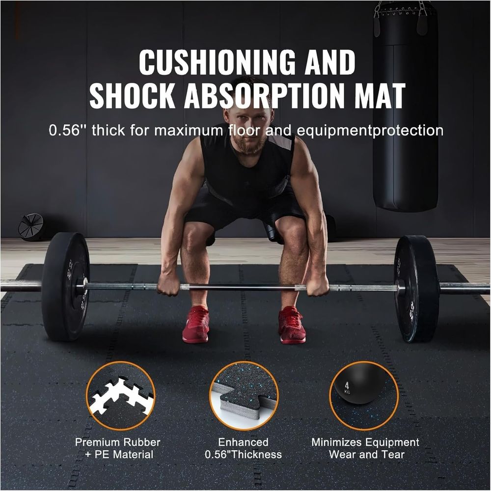 연결식 폼 고무 운동 매트 - 24x24, 25개, 0 - Home Gym Rubber Flooring 리뷰 및 가격