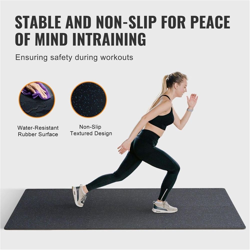 연결식 폼 고무 운동 매트 - 24x24, 25개, 0 - Home Gym Rubber Flooring 리뷰 및 가격