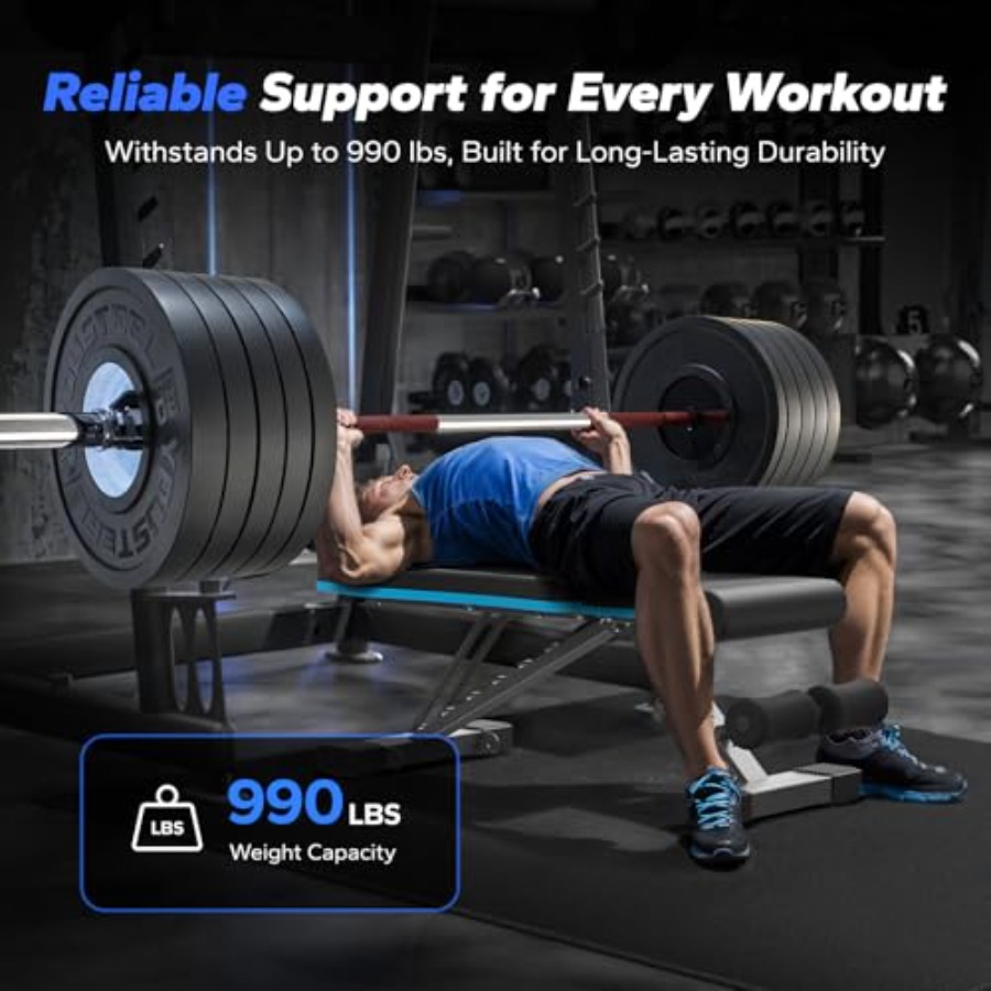 접이식 홈짐용 웨이트 벤치, 990LBS(약 450kg - Home Gym Leg Press 리뷰 및 가격
