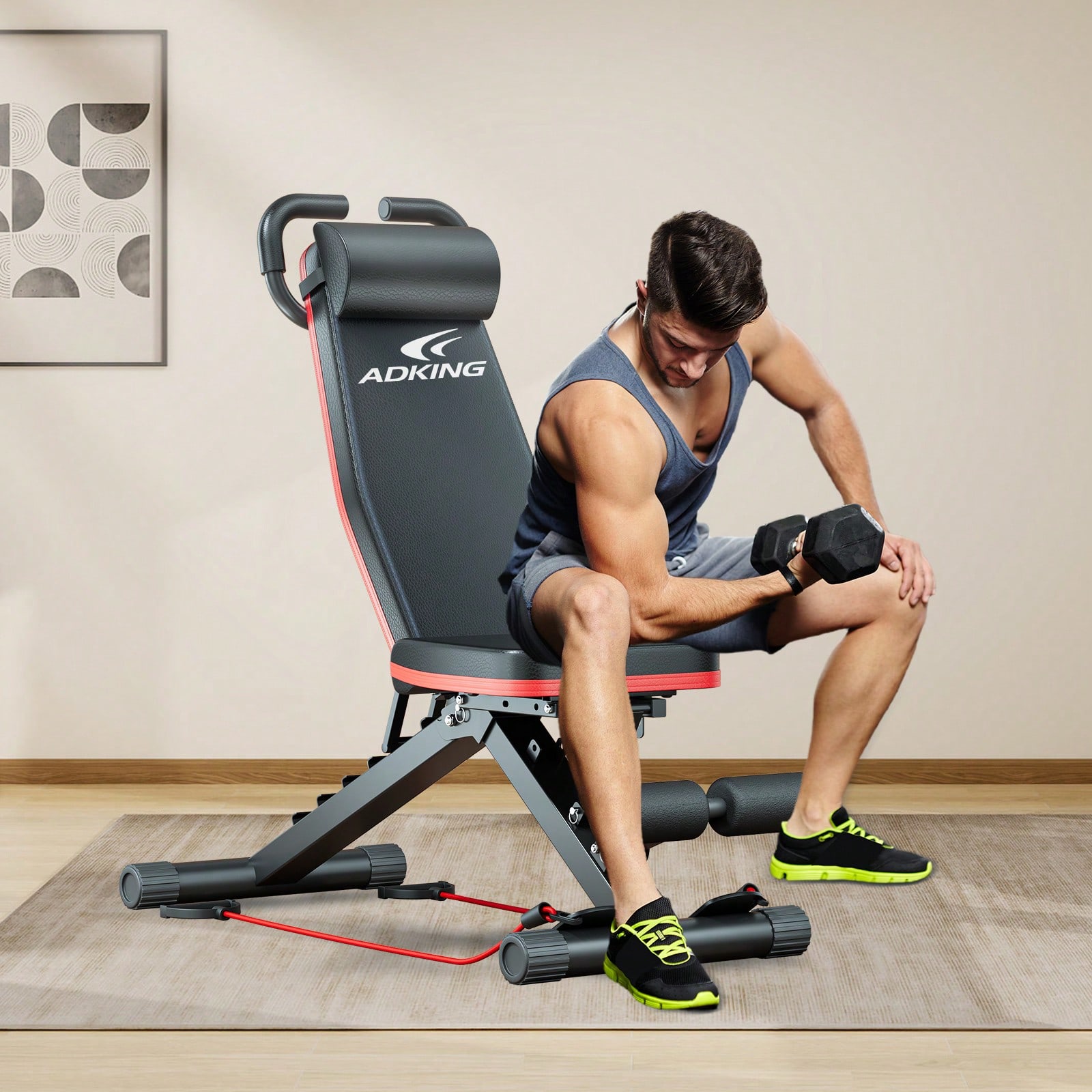 스탠다드 웨이트 벤치, 프리처 컬 패드와 레그 디벨로퍼 - Home Gym Leg Press 리뷰 및 가격