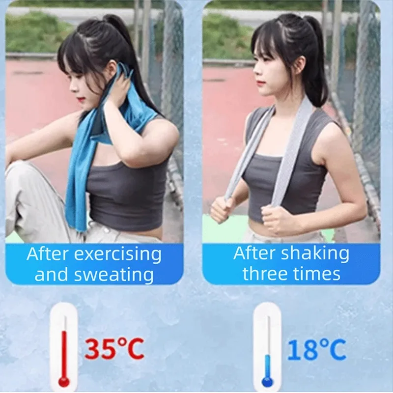 즉시 냉각 아이스 스포츠 타월 빠른 건조 통기성 냉감  - Home Gym Portable 리뷰 및 가격