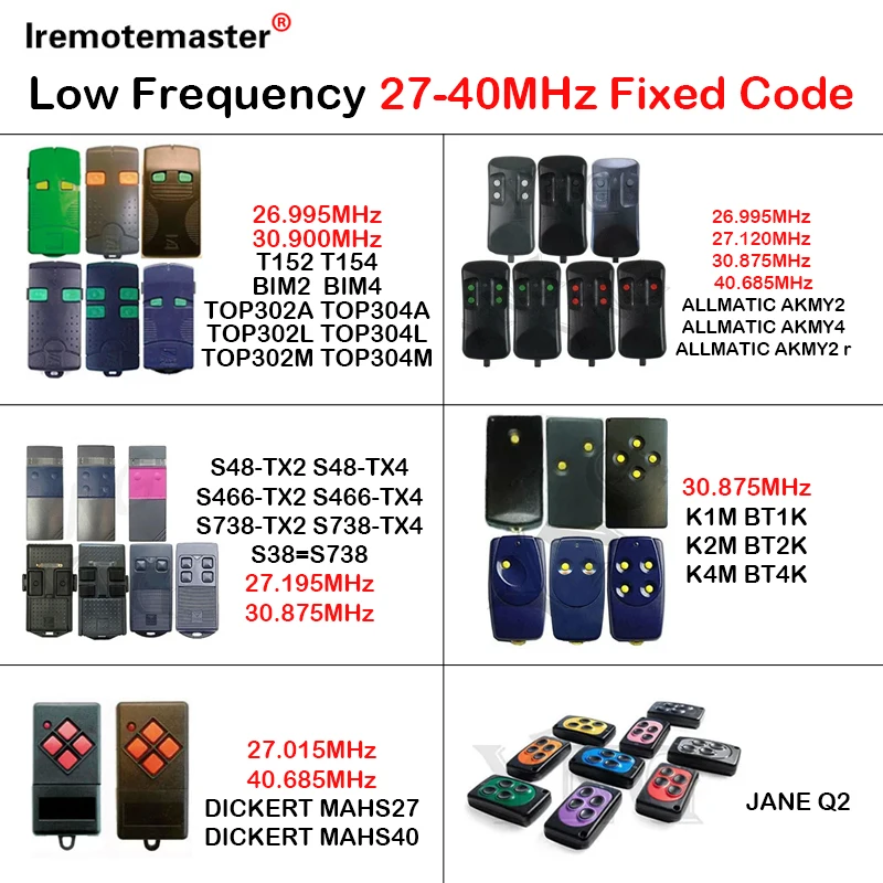 저주파 26MHz-41MHz 원격 제어 40.665MH - Home Gym Garage 리뷰 및 가격