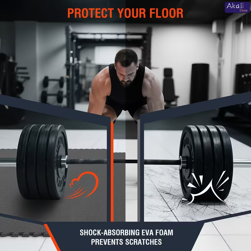 1인치 두께 EVA 폼 인터로킹 짐 매트, 헤비 듀티  - Home Gym Rubber Flooring 리뷰 및 가격